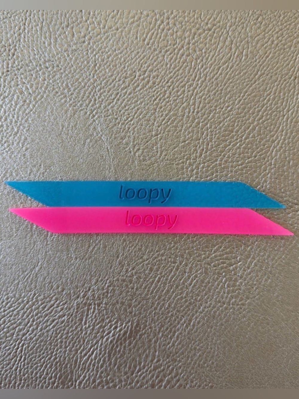 Loopy Clear Neon Loops in Pink and Blue